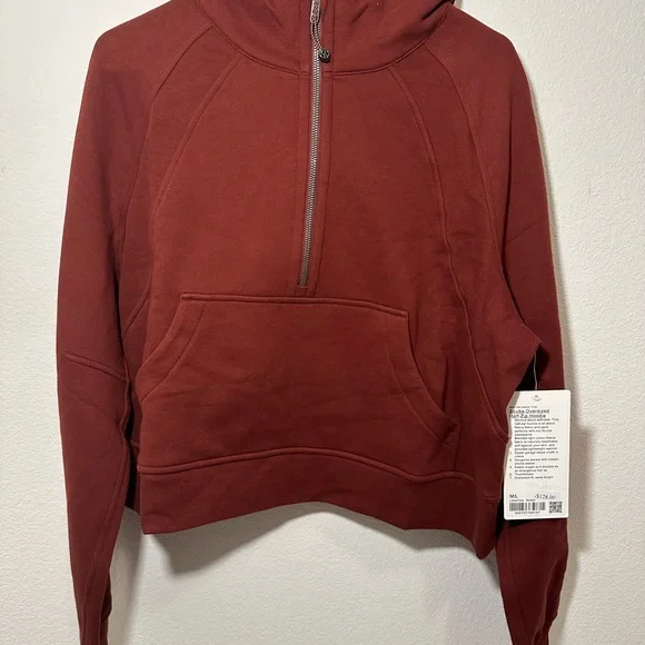 Lululemon Scuba Oversized Half Zip Hoodie, M/L, Rockwood - Picture 3 of 7
